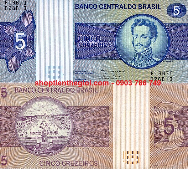 Brazil 5 Cruzeiros 1970 UNC - SP001690